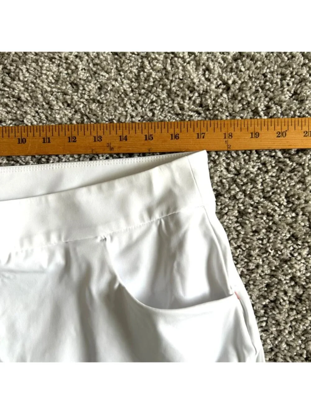Kjus Women's Sz XL White Suisi Skort Lightweight Stretch Fabric With Pockets